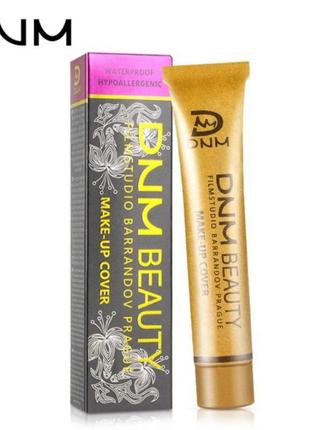 Тональний крем для обличчя dnm beauty c підвищеними властивостями, що маскують, стійка тоналка дермакол dermacol.