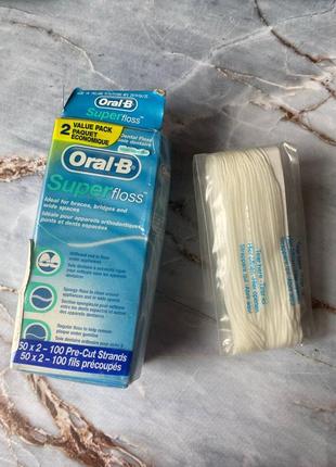 Зубна нитка oral-b supper floss