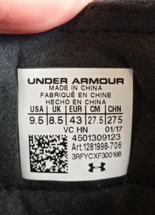 Кросівки фірми under armour 43р.6 фото