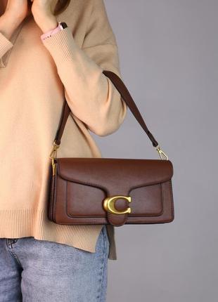 Жіноча сумка coach tabby brown, женская сумка, сумка коуч коричневого кольору1 фото