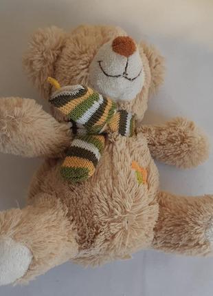 Іграшка м'яка ведмедик із шарфиком6 фото
