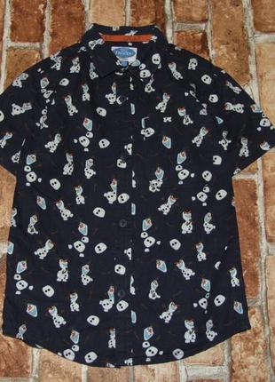 Стильна сорочка хлопчикові бавовняна олов 6-7 років