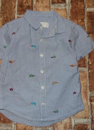 Стильная рубашка мальчику  1 - 2 года next