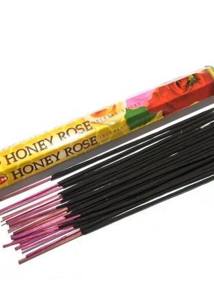 Благовоние honey rose (мед и роза) (hem) (20 шт) (смотрите описание) аромапалочки