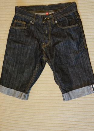 Узкие черные фирменные джинсовые шорты denim co primark англия 28 р.1 фото
