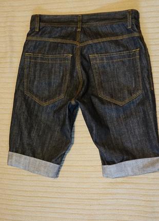 Вузькі чорні фірмові джинсові шорти denim co primark англія 28 р.7 фото