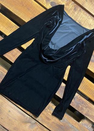 Женское короткое платье warehouse (вархаус хс-срр идеал оригинал черное)2 фото