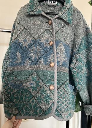 Куртка жакет с горным орнаментами этатно4 фото