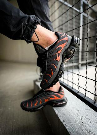 👟nike air max plus tn "grey orange" 👟1 фото