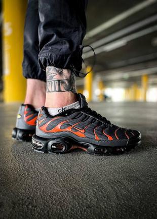 👟nike air max plus tn "grey orange" 👟6 фото