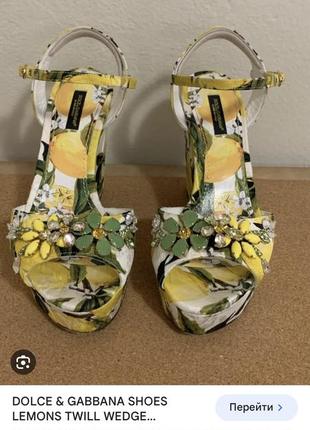 Туфлі босоніжки dolce & gabbana