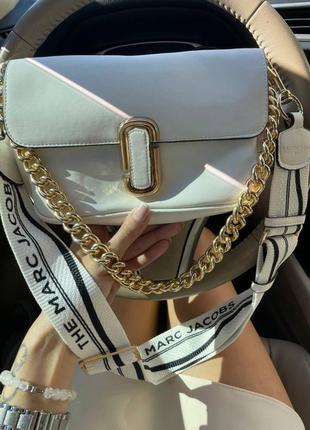 Жіноча сумка marc jacobs the j marc shoulder bag біла dn096