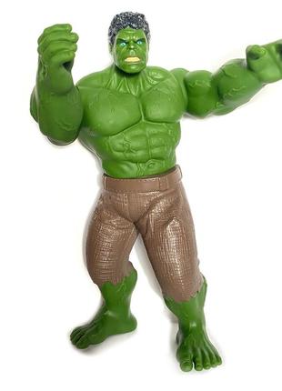 Іграшкова фігурка герой hulk avengers marvel халк іграшка месники, рухливі частини, пластик, 30*8*16см (w 26 a)2 фото