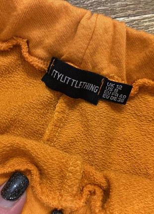 Яркие оранжевые оверсайз джокеры/спортивные штаны от plt4 фото