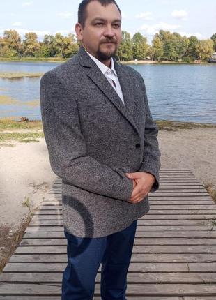 Твидовый пиджак, alfonso, мод 58-182, серый, размер 58