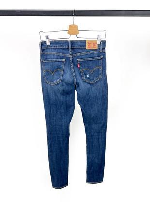 Джинсы фирменные levis 711, skinny, синие2 фото