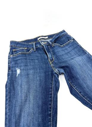 Джинсы фирменные levis 711, skinny, синие8 фото