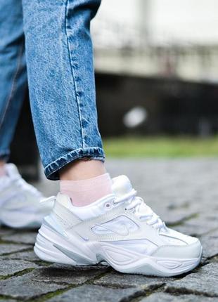 Nike m2k tekno "white/gray"