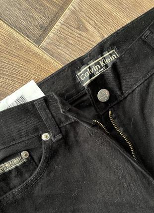 Черные прямые джинсы calvin klein, новые оригинал джинсы мом4 фото