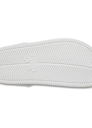 Crocs crocband court white крокс унисекс белые, мужские кроксы, женские крокс крокбенд6 фото