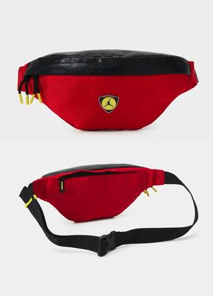 Nike air jordan moto waist pack 9a0619-u10 поясна сумка на пояс плече бананка оригінал червона