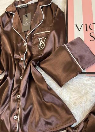 Женская шелковая пижама victoria's secret7 фото