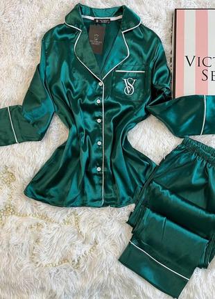 Женская шелковая пижама victoria's secret3 фото