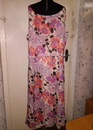 Натуральне-100% шовк,романтичне,повітряне плаття,з підкладкою,великого розміру8 фото