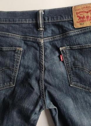 Джинсы levis 511 р.34 -32 изчерна синие6 фото