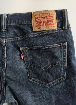 Джинсы levis 511 р.34 -32 изчерна синие7 фото