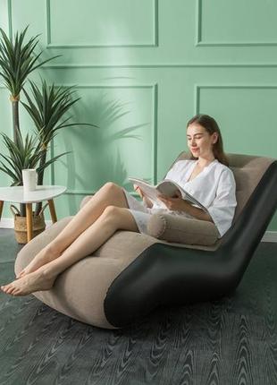 Надувний диван air sofa s-подібне надувне крісло dr7 фото