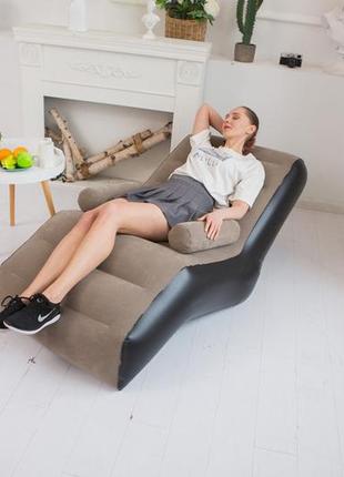 Надувний диван air sofa s-подібне надувне крісло sale3 фото