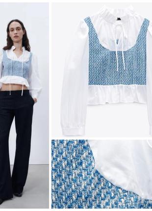 Стильна сорочка блуза zara