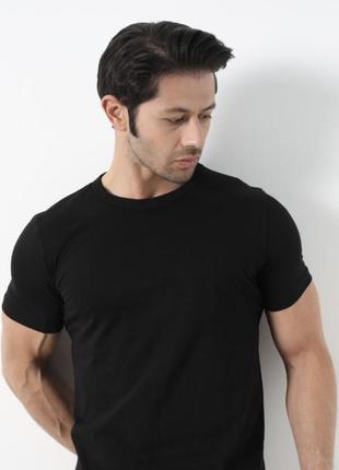Базовая черная футболка мужская livergy m