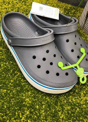 Крокс унисекс серые, мужские кроксы, женские крокс крокбенд crocs crocband court gray