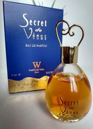 Secret de venus eau de parfum от weil 5 мл  парфюмированная вода3 фото