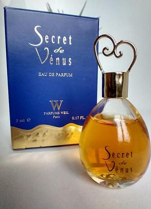 Secret de venus eau de parfum от weil 5 мл  парфюмированная вода2 фото