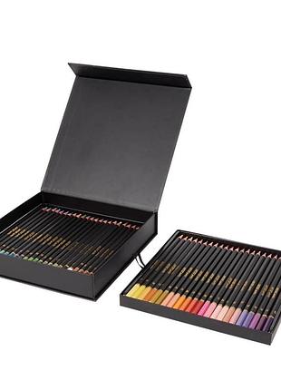 Набір професійних кольорових олівців та скетчбук