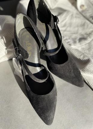 Туфлі човники з ремінцем в стилі мері джейн5 фото