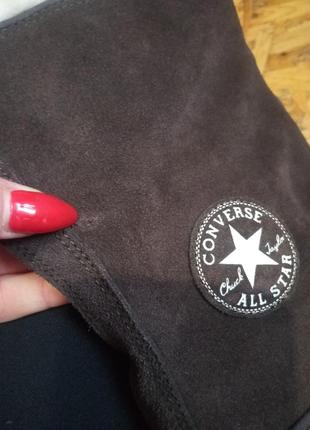 Зимние кожаные замшевые меховые ботинки ботинки converse all star10 фото