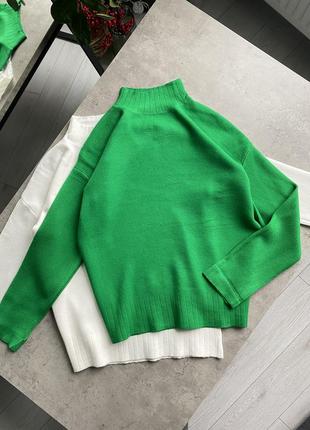 Базовый джемпер свитер трикотажный4 фото