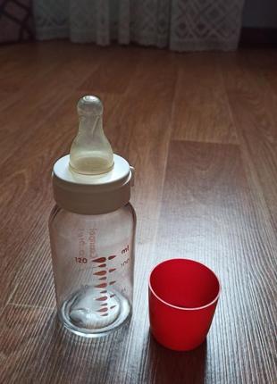 Бутылка для кормления стеклянная б/у
