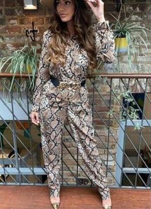 Комбинезон змеиный принт р.22