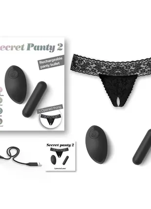 Вібротрусики secret panty 2 black-onyx