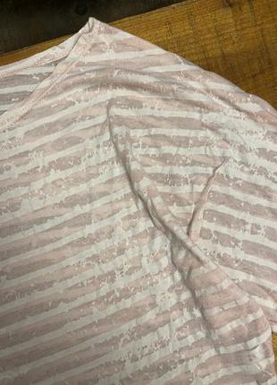 Женская полосатая кофта (реглан) george (джордж хлрр идеал оригинал бело-бежевая)5 фото