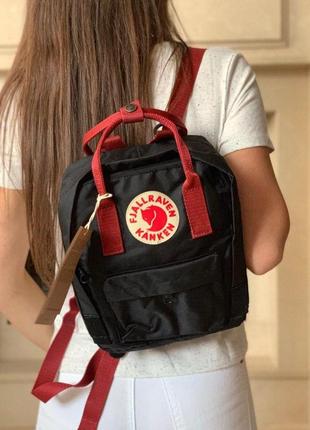 Рюкзак fjallraven kanken mini 7л l black купить фьялравен канкен мини черный