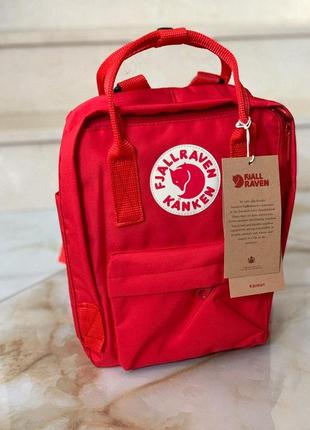 Рюкзак fjallraven kanken mini 7л l red купить фьялравен канкен мини красный4 фото