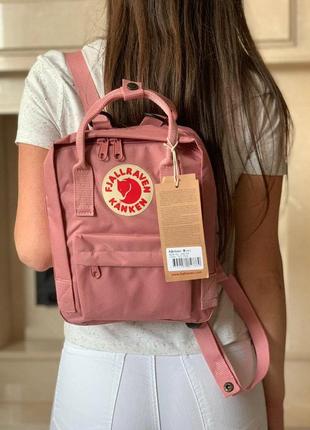 Рюкзак fjallraven kanken mini 7л l pink купити фьялравен канкен міні рожевий1 фото