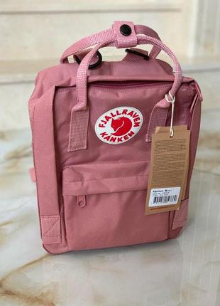 Рюкзак fjallraven kanken mini 7л l pink купить фьялравен канкен мини розовый3 фото