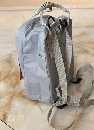 Рюкзак fjallraven kanken mini 7л l gray купити фьялравен канкен міні сірий2 фото